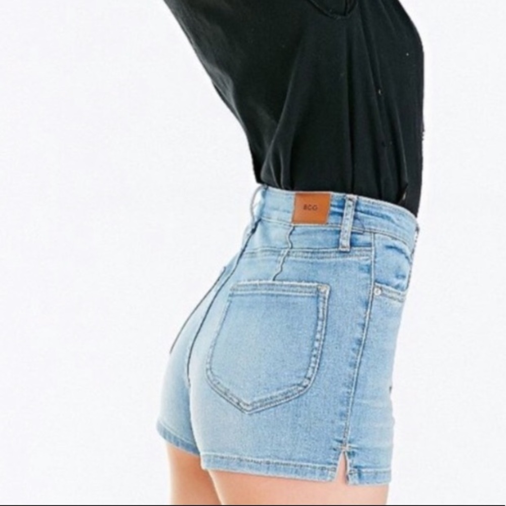 BDG Super High Rise Spade Pin Up Denim Shorts 28 W